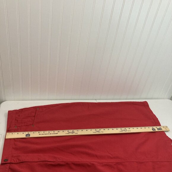 Bridge Water Studio Women 32W Red Skirt Back Kick Opening - Picture 8 of 9